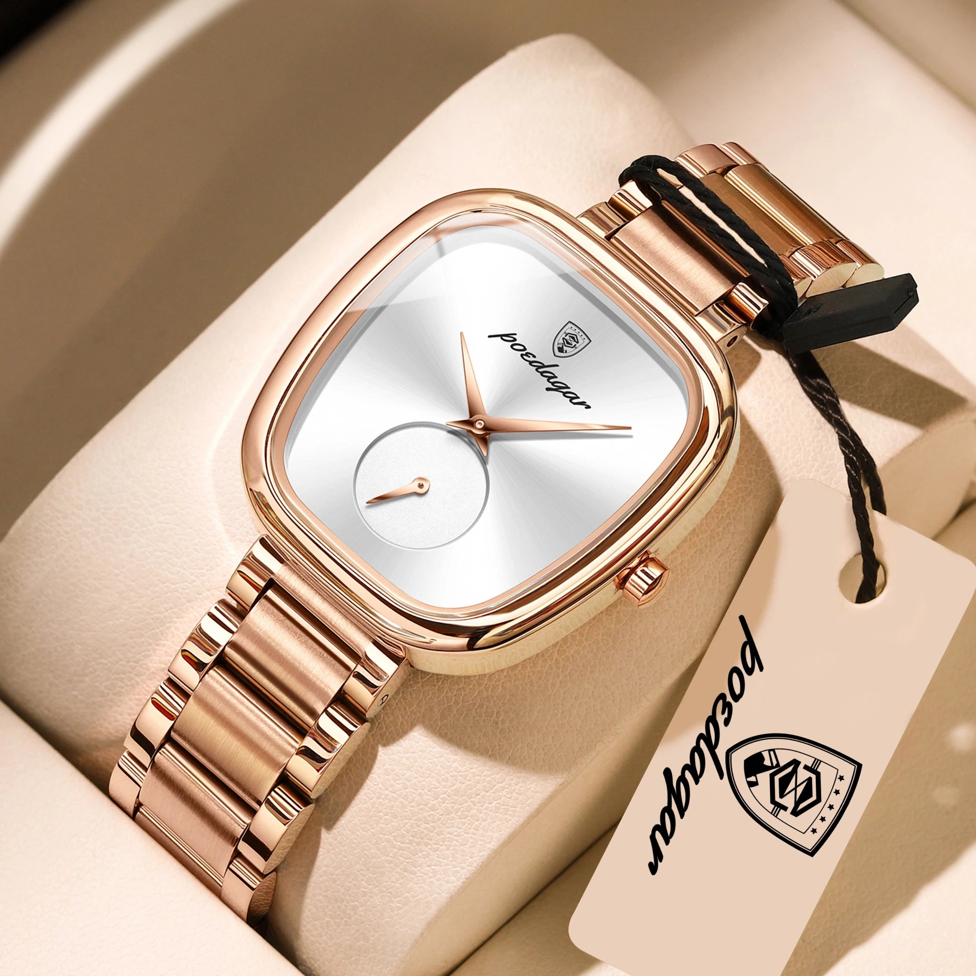 POEDAGAR Elegant Luxury Watch For Woman Waterproof Stainless Steel Women's Quartz Watches Simple High Quality Ladies Wristwatch