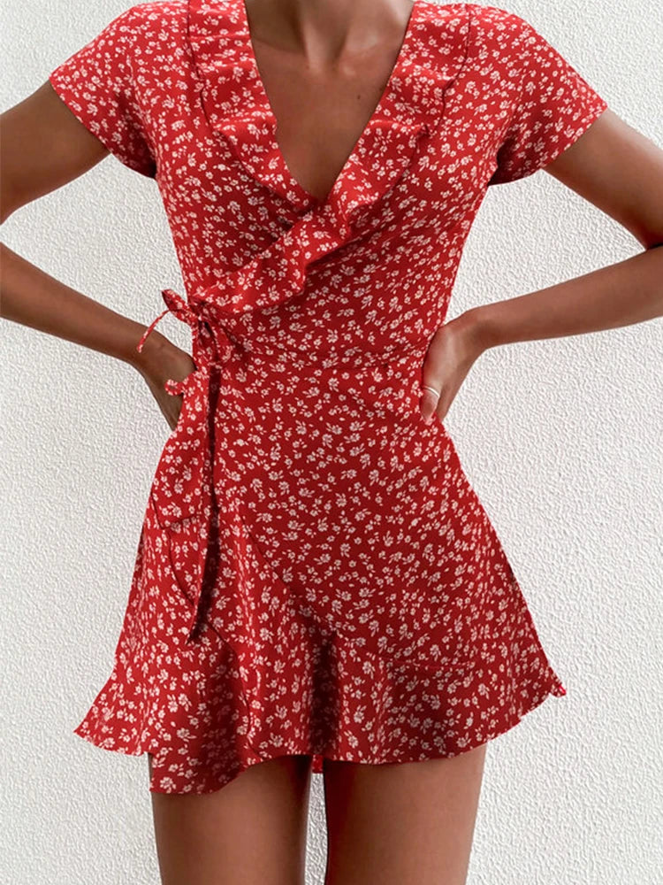 Summer Women’s Floal A-Line Dress Sweet Elegant