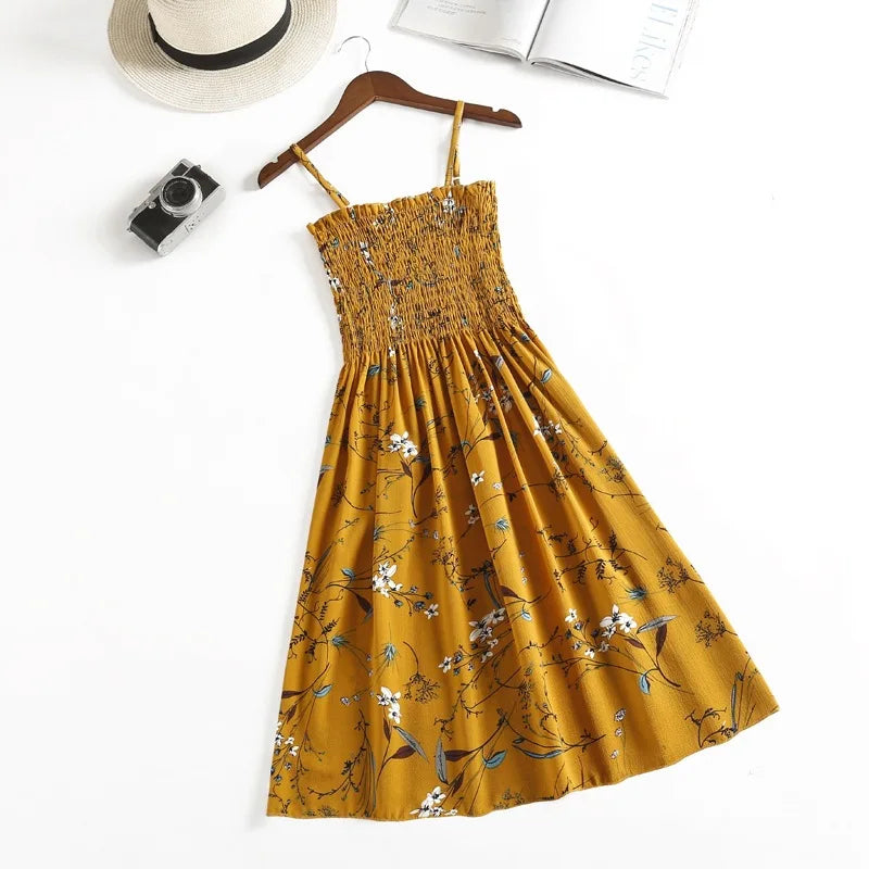 Women's Chiffon Spaghetti Strap Mini Dress