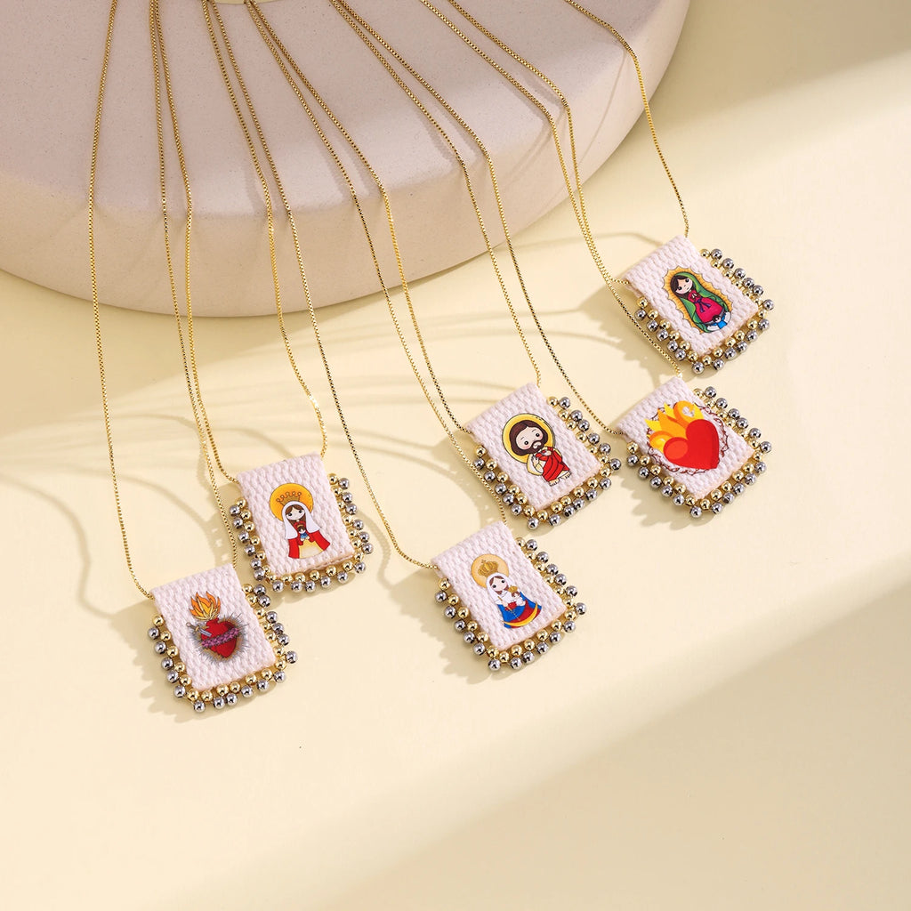 Catholic Sacred Heart Necklace
Virgin Mary Pendant Necklace