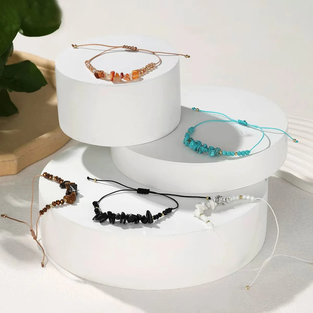 Natural Stone Beaded Bracelet Set