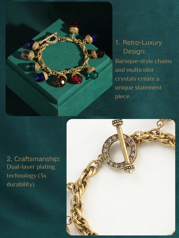 Elegant Crystal Link Bracelet