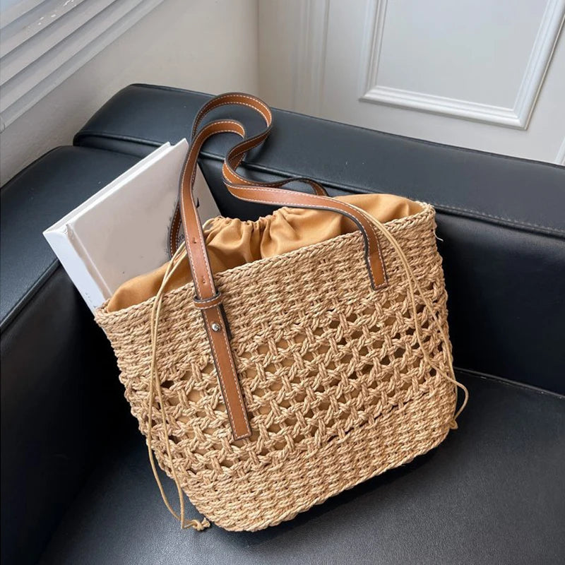 Beach Wicker Tote