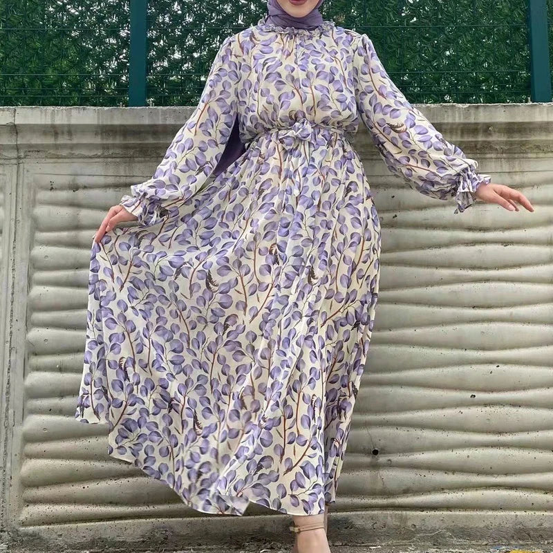 Elegant Muslim Women's Chiffon Abaya