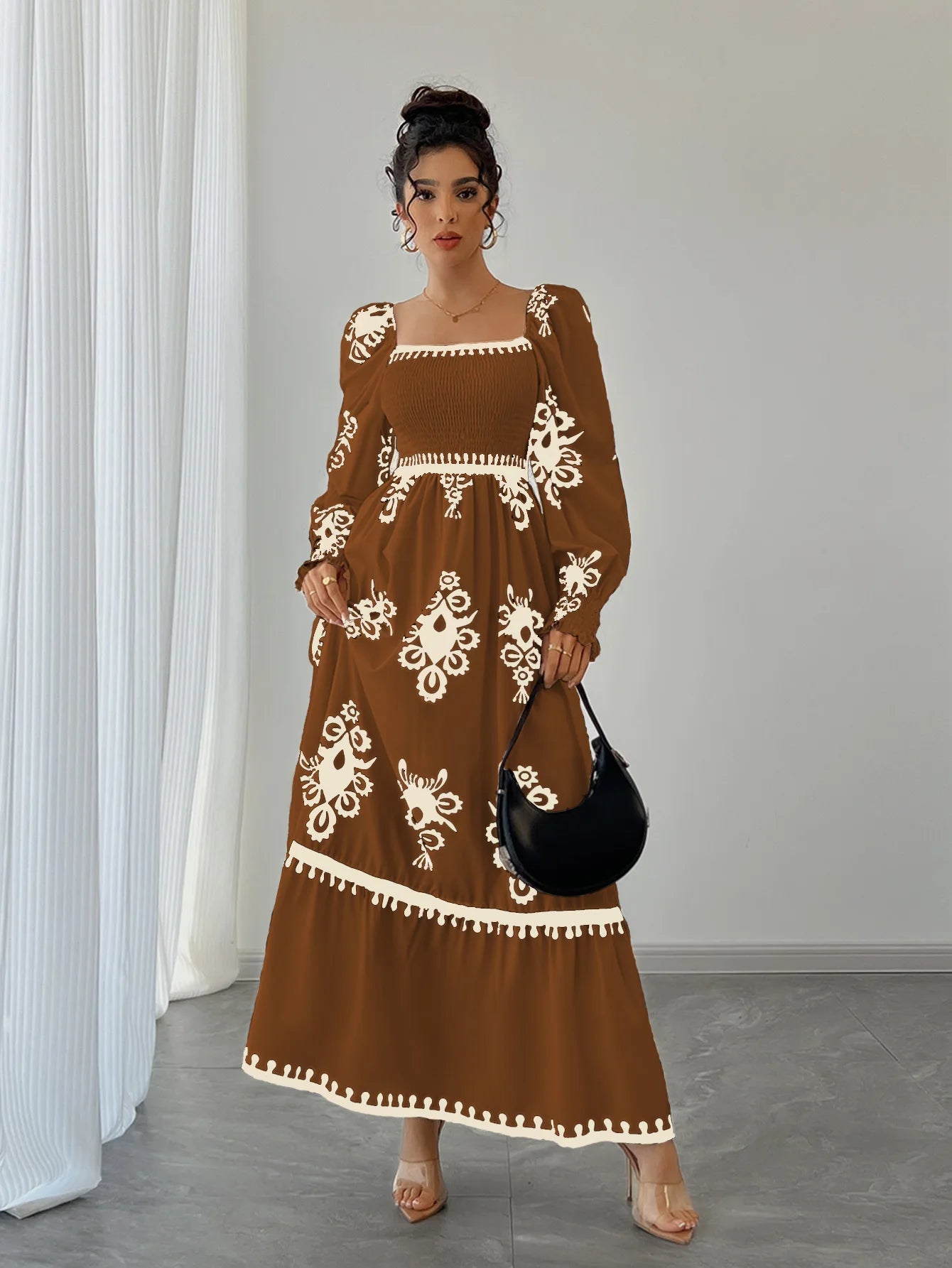 Fall & Winter Printed Dress