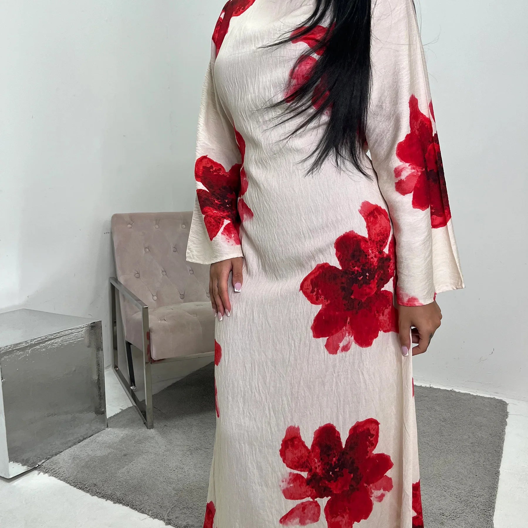 Elegant Bell Sleeve Islamic Dress