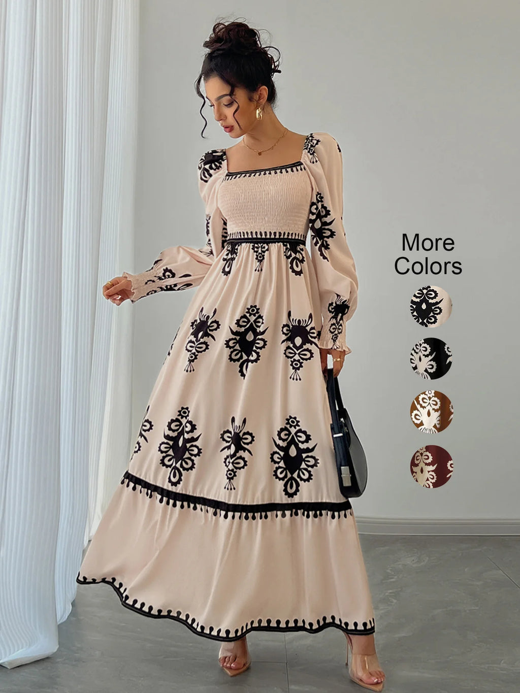 Fall & Winter Printed Dress