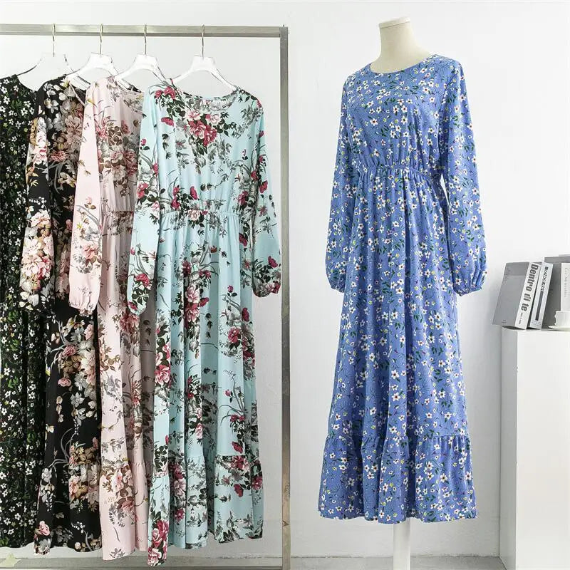 Women's Loose Fit Muslim Maxi Dress