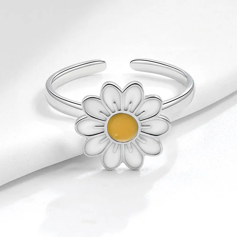 Floral Spinner Knuckle Ring