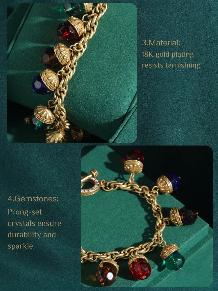 Elegant Crystal Link Bracelet