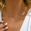 Stainless Steel Zircon Necklace