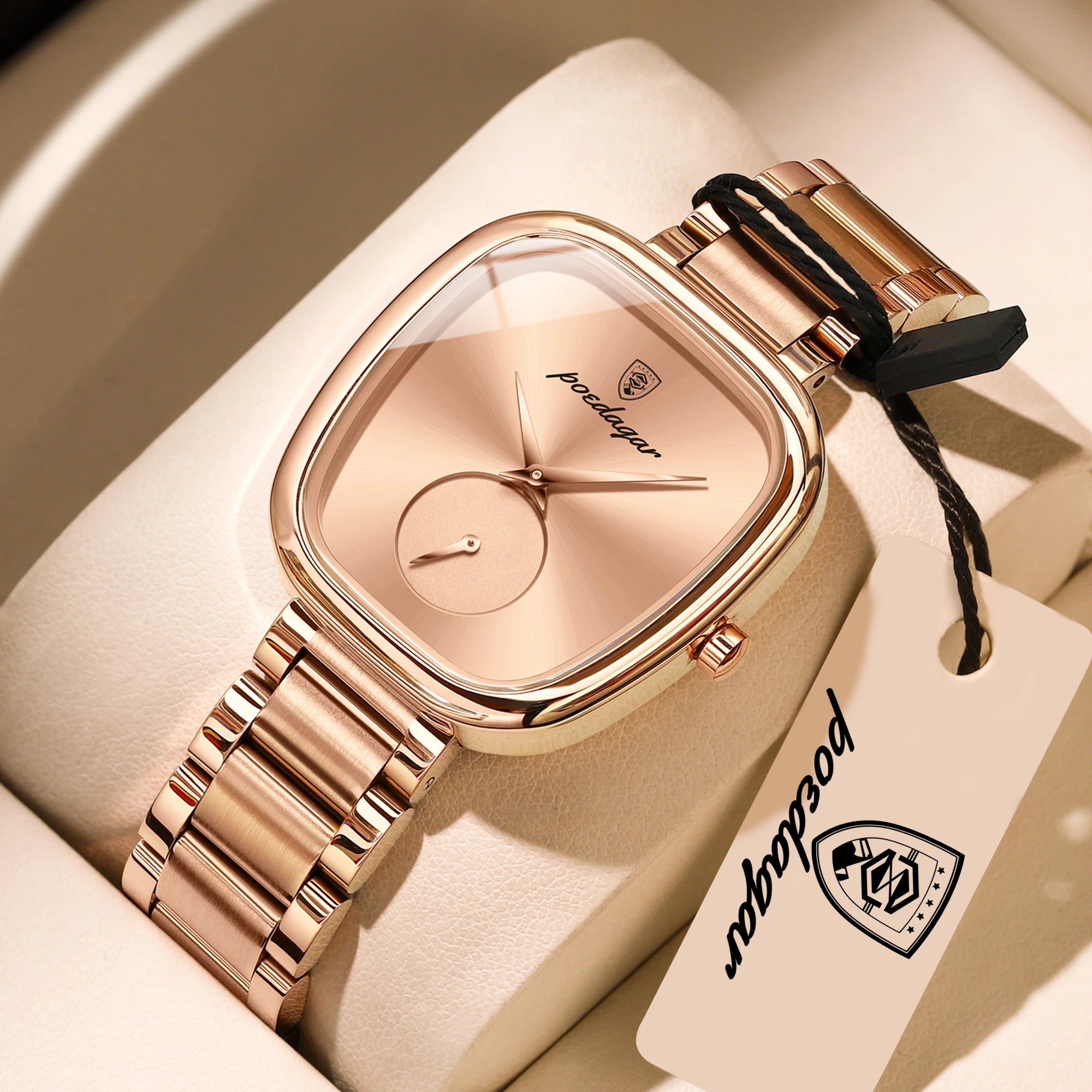 POEDAGAR Elegant Luxury Watch For Woman Waterproof Stainless Steel Women's Quartz Watches Simple High Quality Ladies Wristwatch