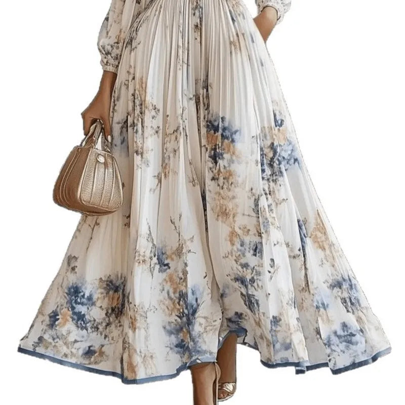 Women's Floral Evening Maxi Dress