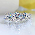 Sparkling Moissanite Stack Ring