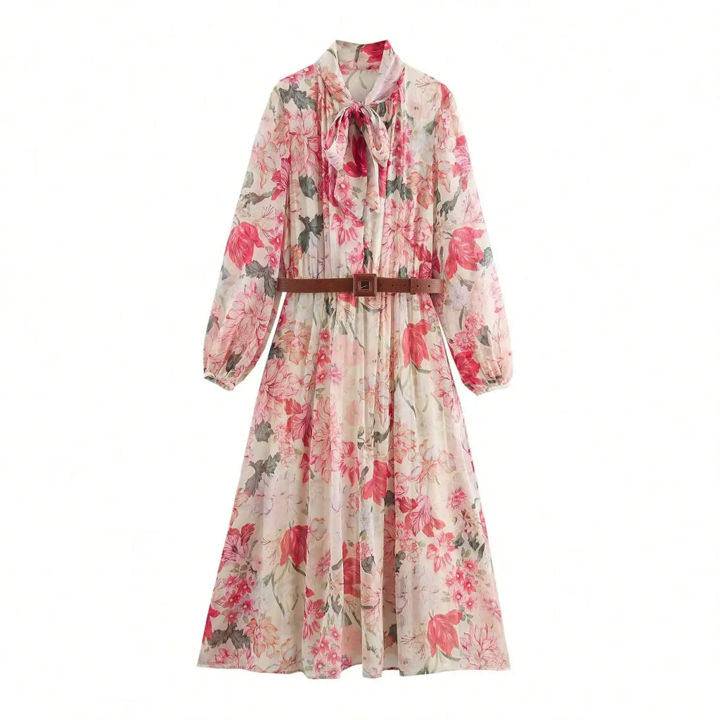 Feminine Floral Occasion Dress