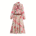 Feminine Floral Occasion Dress
