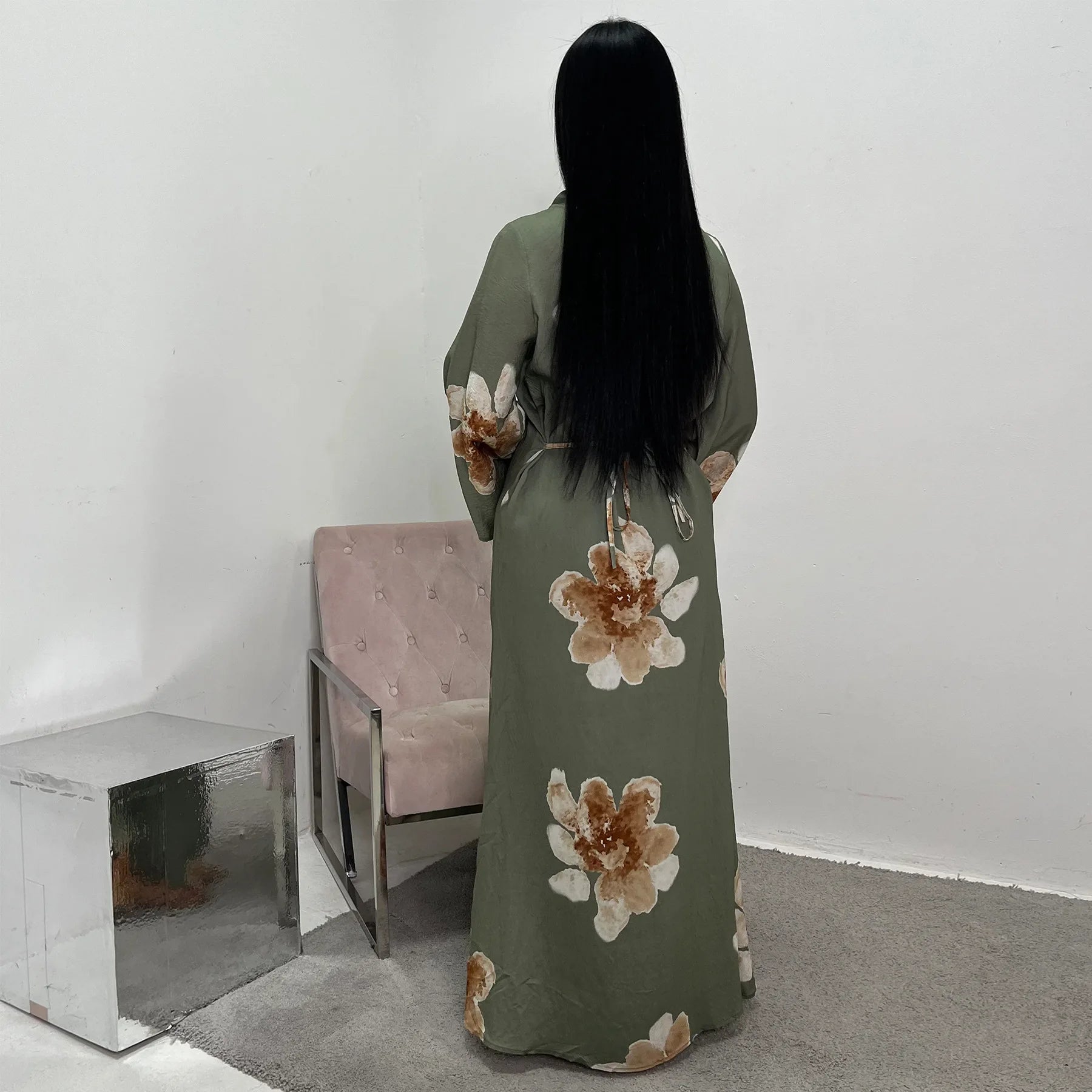 Elegant Bell Sleeve Islamic Dress