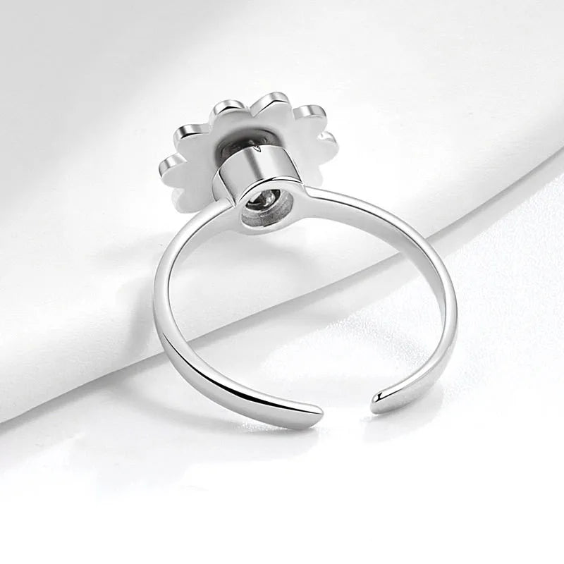 Floral Spinner Knuckle Ring