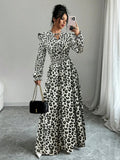 Floral Print Vacation Maxi Dress