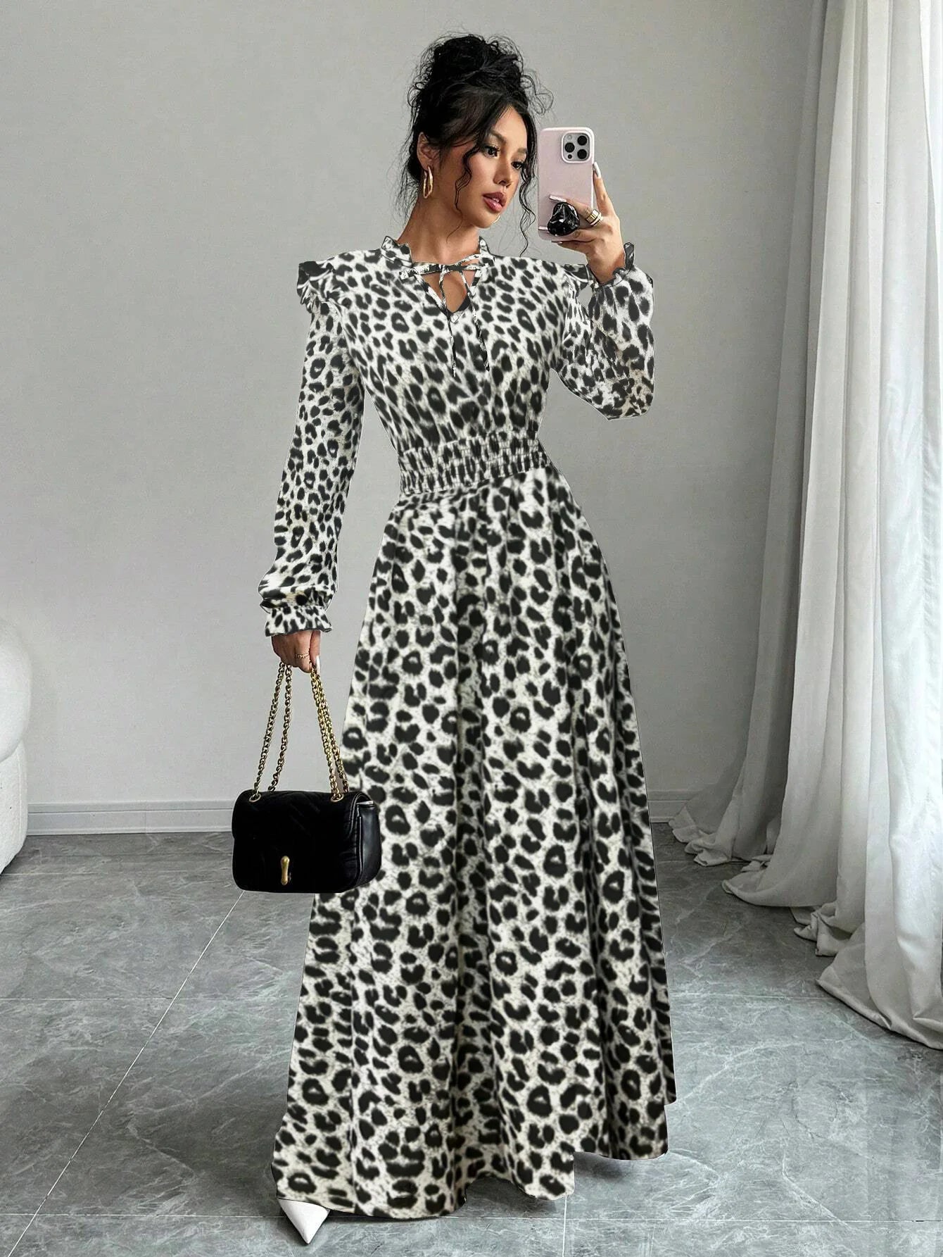 Floral Print Vacation Maxi Dress