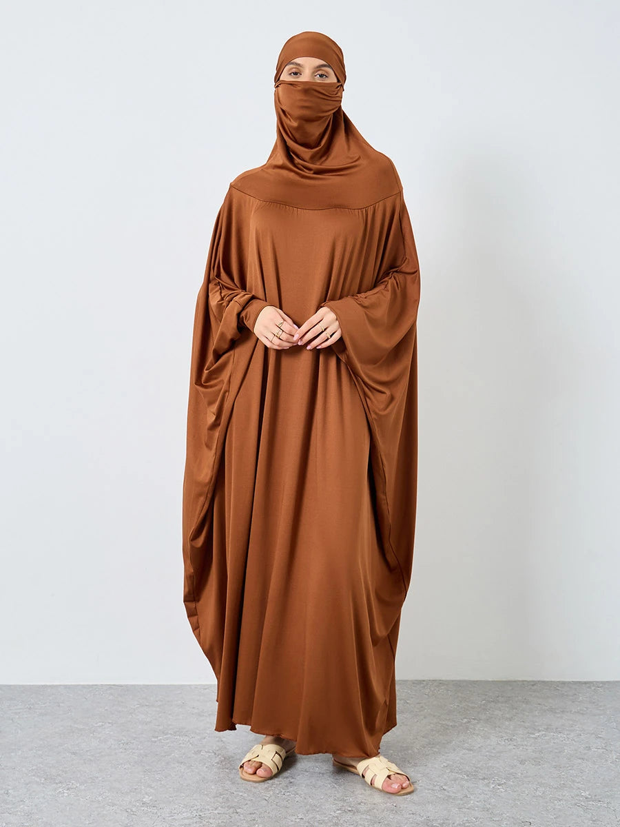 Muslim Long Sleeve Jilbab Dress