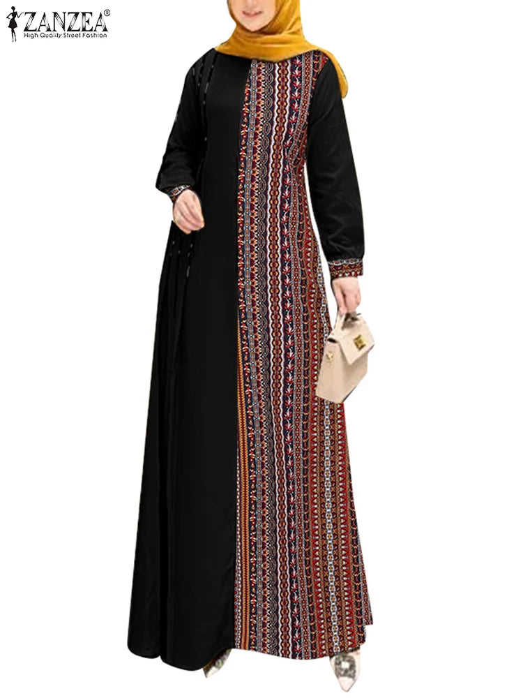 Women's Ethnic Printed Abaya Dress