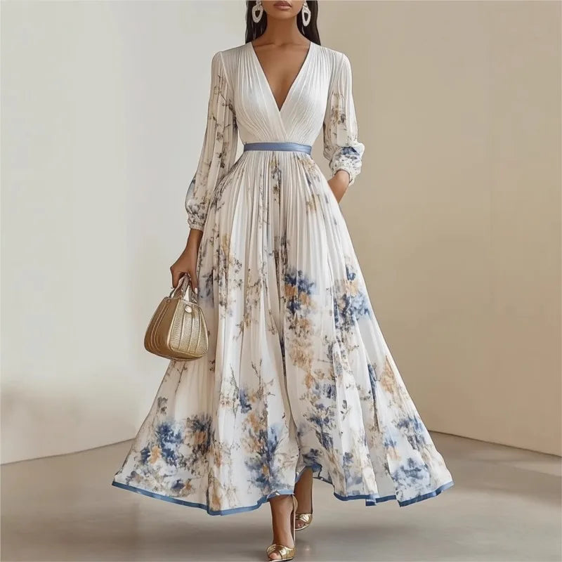 Women's Floral Evening Maxi Dress