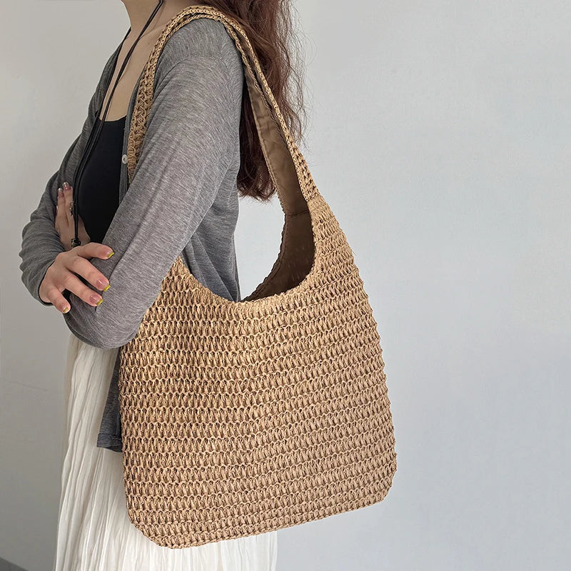 Fashion Rattan Women Shoulder Bags