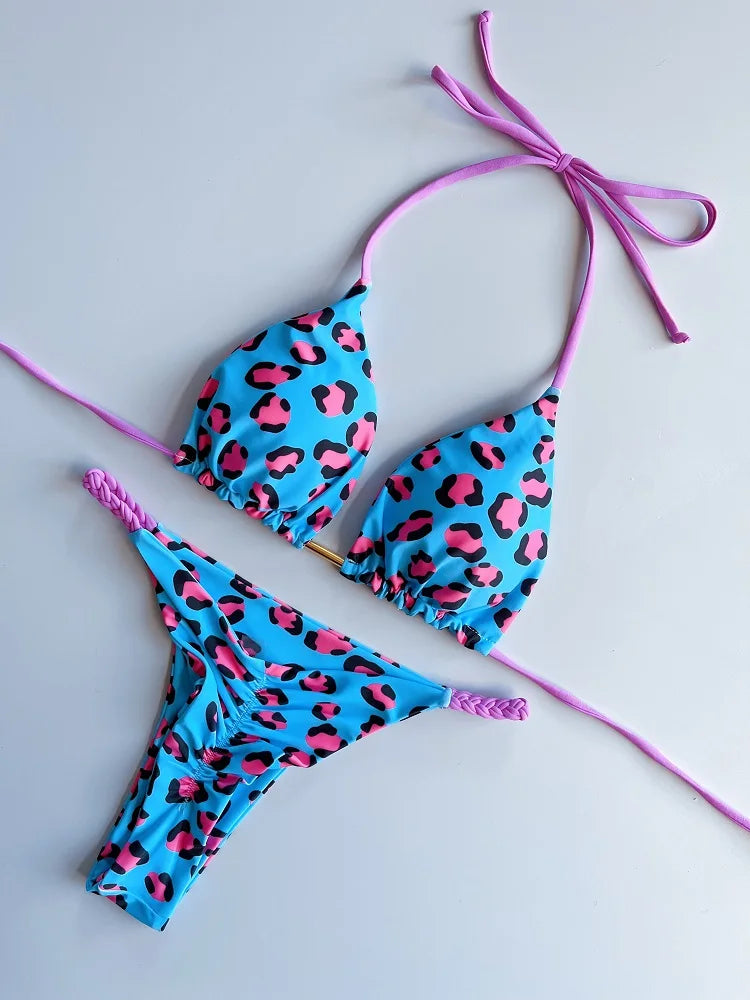 Braided Strap Bikini Set