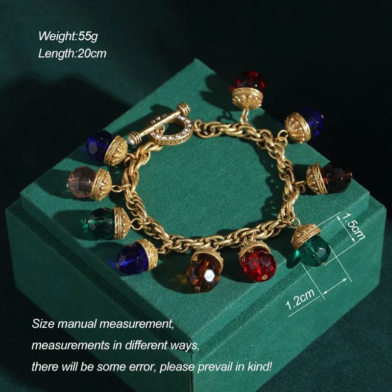 Elegant Crystal Link Bracelet