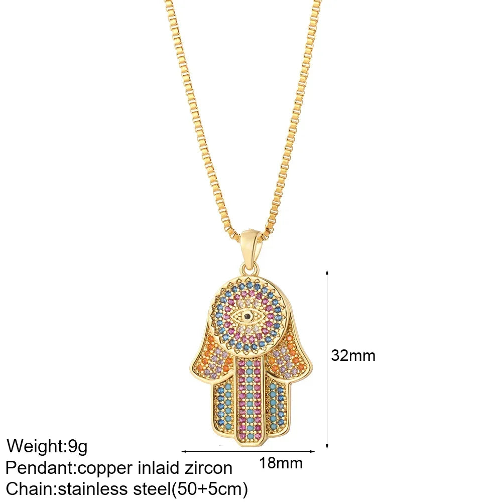 Multi-Charm Pendant Necklace
