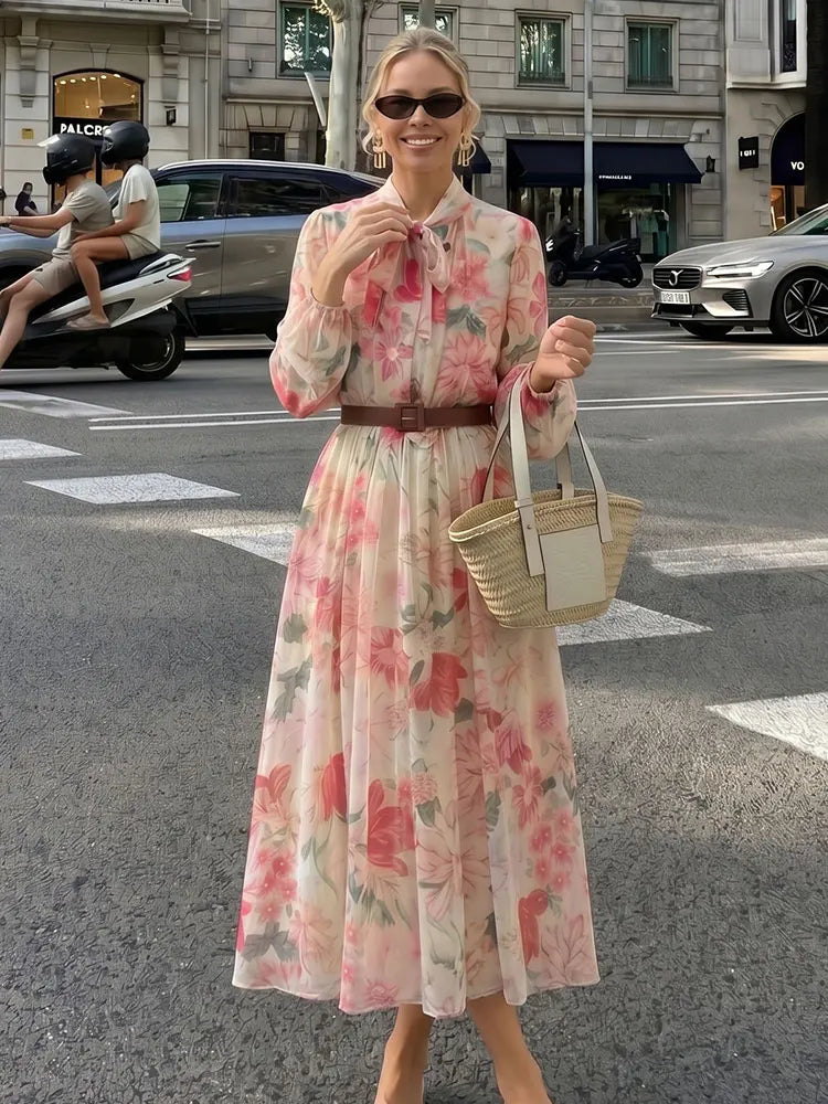Feminine Floral Occasion Dress