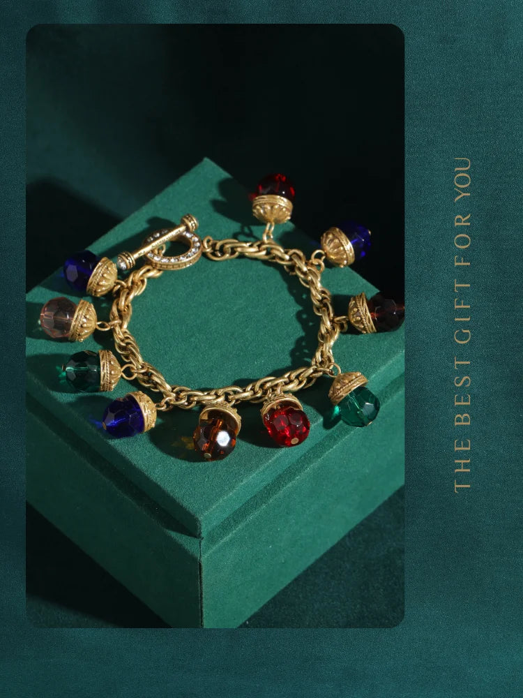 Elegant Crystal Link Bracelet