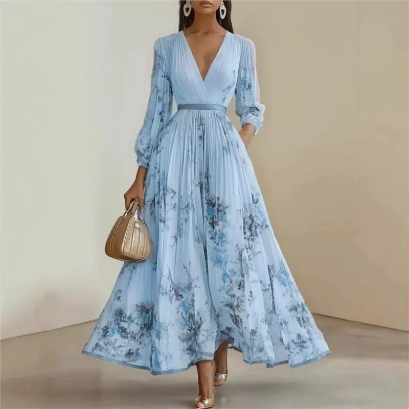 Women's Floral Evening Maxi Dress