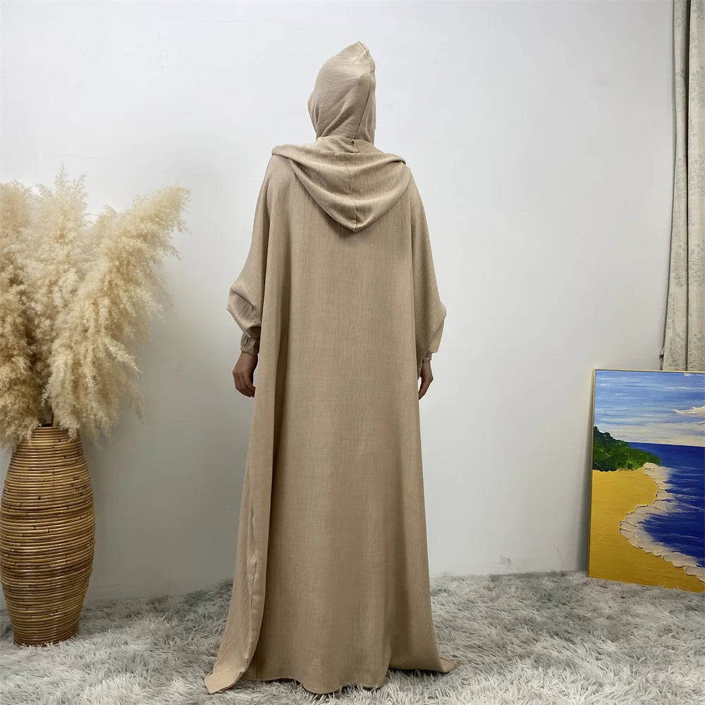 Women's Solid Color Jalabiya Dress