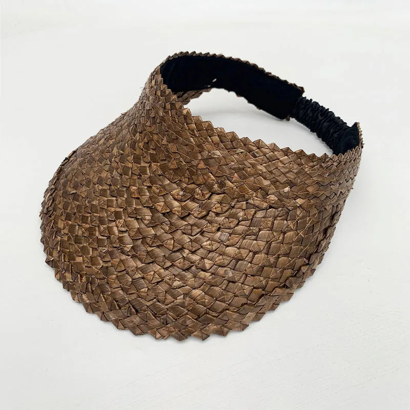 Rattan Sun Visor Hat