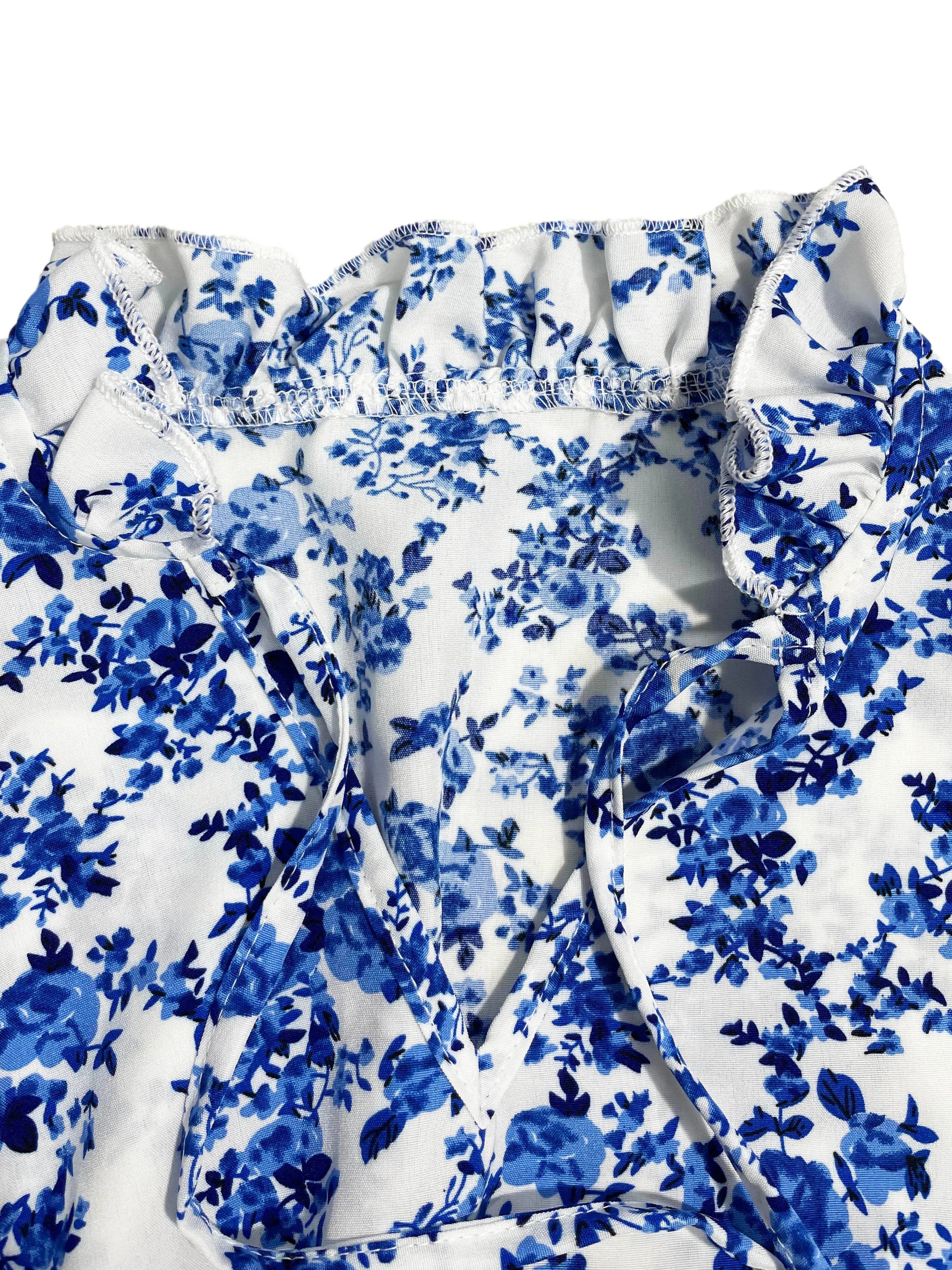Floral Print Vacation Maxi Dress