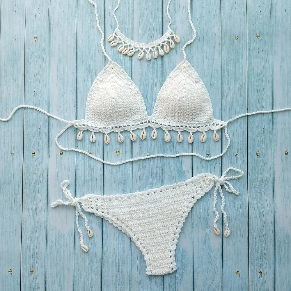Crochet Beachwear Ensemble