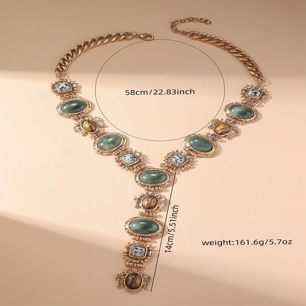 Artisan-Inspired Resin Necklace