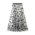 High-Waisted Mesh Skirt