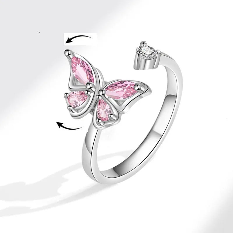 Floral Spinner Knuckle Ring