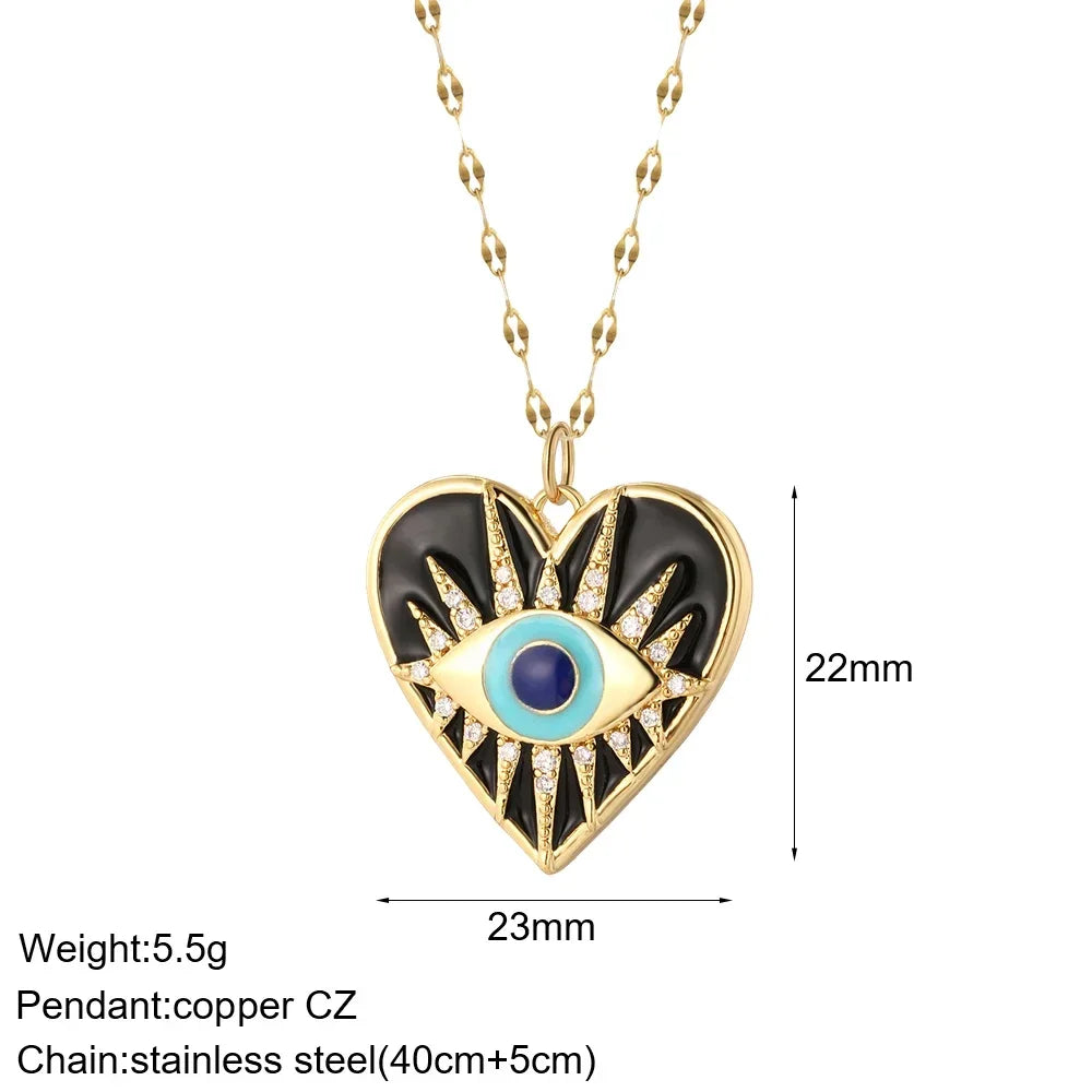 Multi-Charm Pendant Necklace