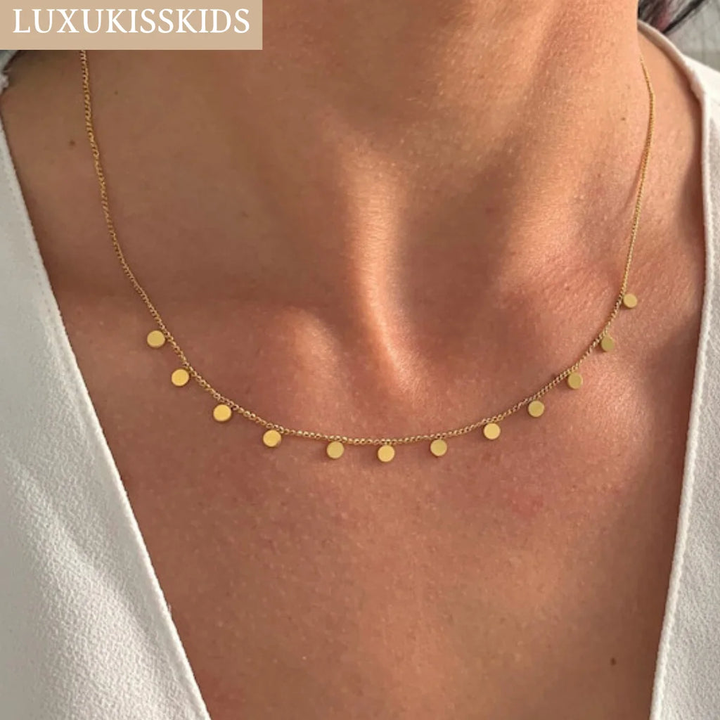 Golden Star Heart Necklace