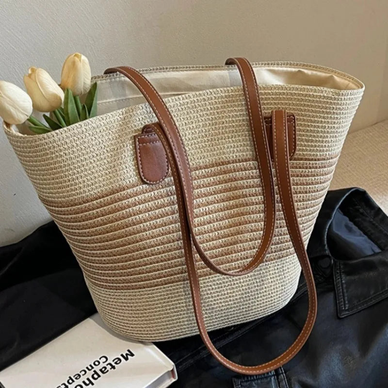 Straw bag bag women's summer