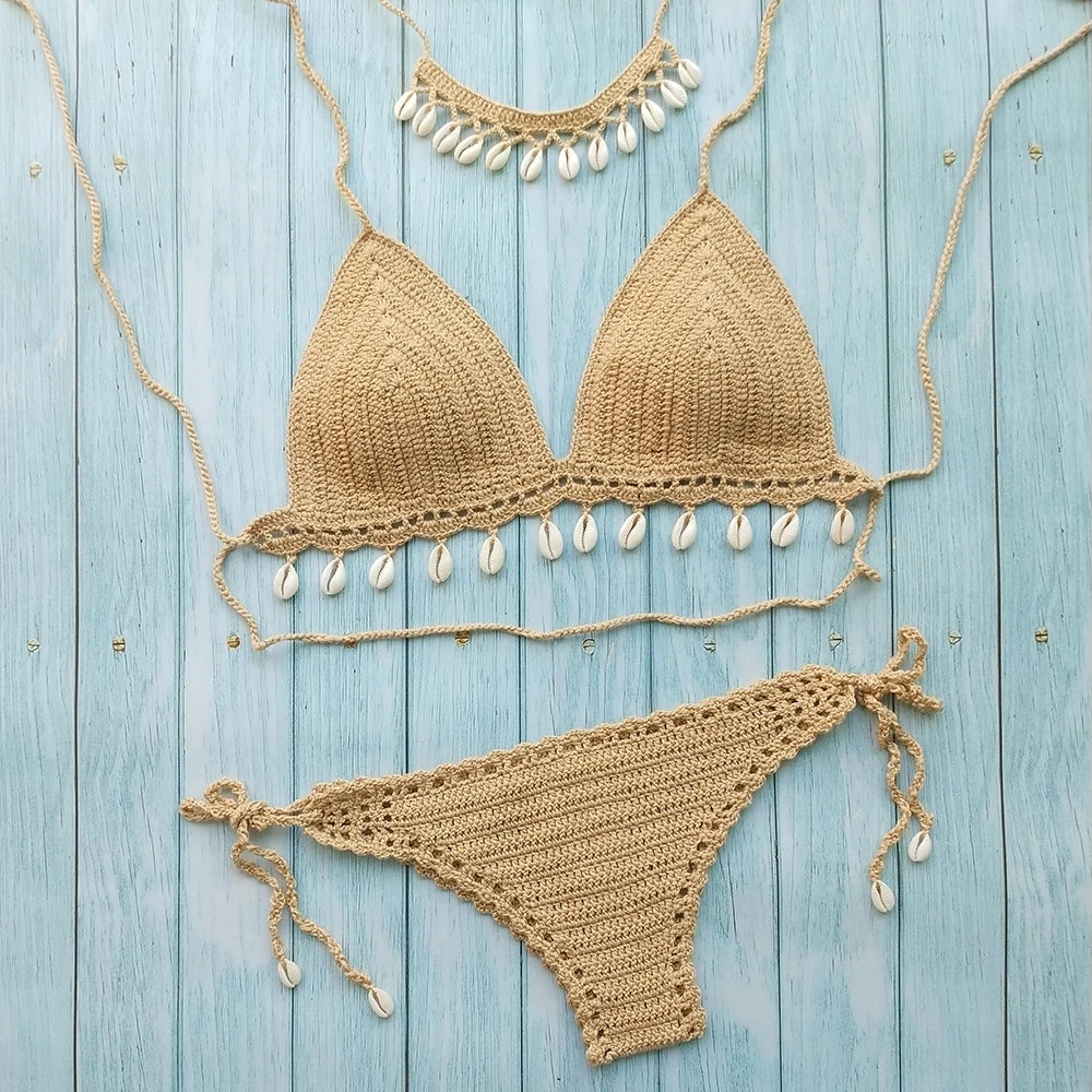 Crochet Beachwear Ensemble