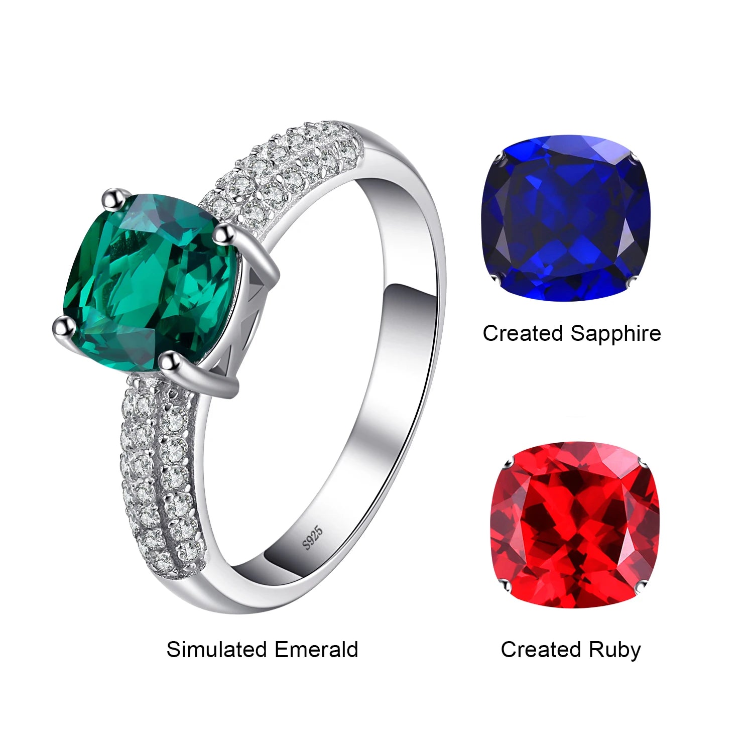Green Nano Emerald Statement Ring
