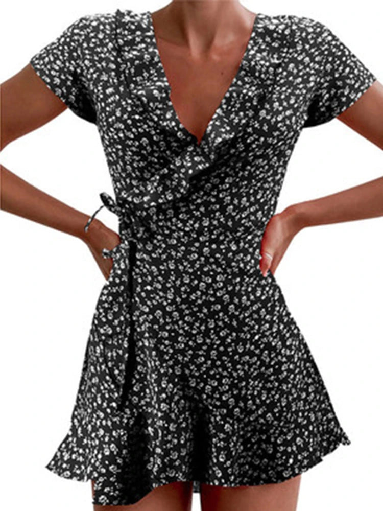 Summer Women’s Floal A-Line Dress Sweet Elegant