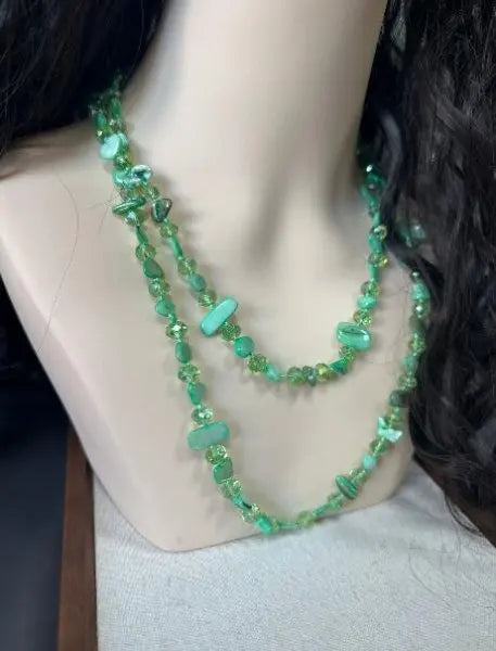 Natural Stone Layered Necklace