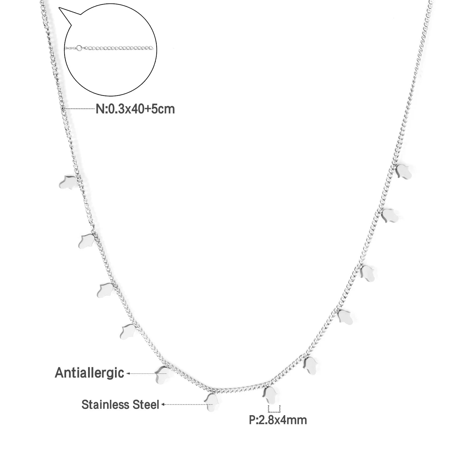 Golden Star Heart Necklace