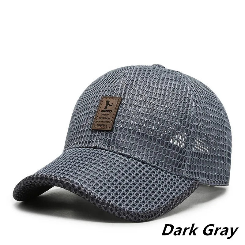 Men Women Outdoor Summer Full Mesh Net Cool Breathable Quick Drying  Sunhat Baseball Cap Anti-UV Tennis Golf Sport Trucker Hats